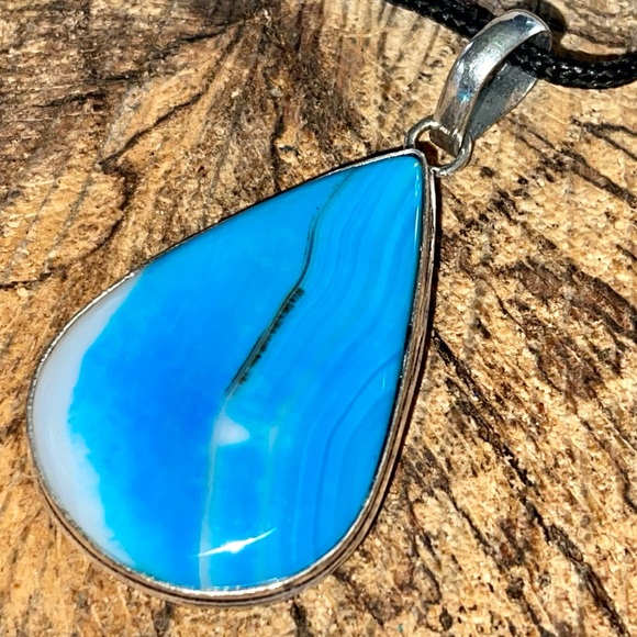 Blue Botswana Agate 2” - Picture 4 of 10